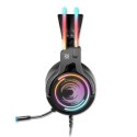 Defender Cosmo Pro RGB, Gaming Headset, słuchawki z mikrofonem, regulacja głośności, czarna, 7.1 (virtual), 50 mm przetworniki t