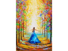 OBRAZ MALOWANIE PO NUMERACH RAMA 40x50cm KWIECISTA ALEJA DK