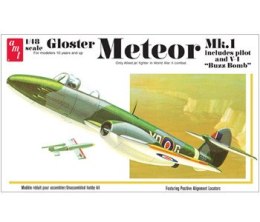 Model plastikowy AMT - Odrzutowiec Gloster Meteor MK-1 Fighter Jet AMT
