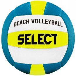 Piłka siatkowa plażowa Select biało-niebiesko-żółta