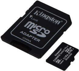 Karta pamięci Kingston Canvas Select Plus 32GB 100MB microSDHC CL10 UHS-I Card + SD Adapter KINGSTON
