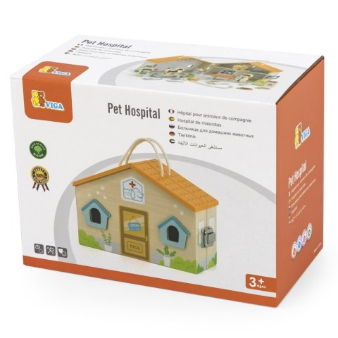 VIGA Drewniana Klinika dla zwierząt Szpital Weterynarz Viga Toys VIGA Drewniana Klinika dla zwierząt Szpital Weterynarz Viga Toys
