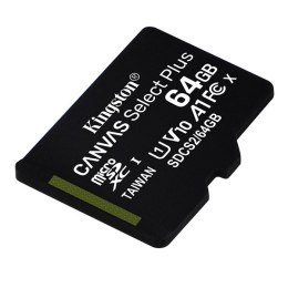 Kingston karta Canvas Select Plus, 64GB, micro SDXC, SDCS2/64GBSP, UHS-I U1 (Class 10), A1