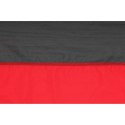 Hamak turystyczny nylonowy 270x140 cm czerwono czarny