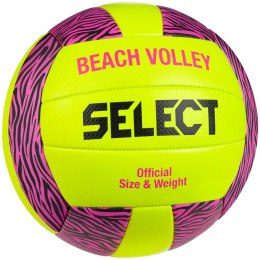 Piłka siatkowa plażowa Select Volley v23 żółto-różowa 11531