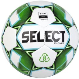 Piłka nożna Select Planet 5 FIFA Basic zielono-biała 17019