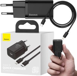 ŁADOWARKA SIECIOWA Baseus Super Si Quick Charger 1C TZCCSUP-L01 25W 1x USB-C PD 3.0 QC 3.0 + KABEL BASEUS