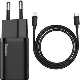 ŁADOWARKA SIECIOWA Baseus Super Si Quick Charger 1C TZCCSUP-L01 25W 1x USB-C PD 3.0 QC 3.0 + KABEL BASEUS