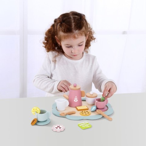TOOKY TOY Popołudniowa Herbatka Drewniany Zestaw Serwis Tooky Toy TOOKY TOY Popołudniowa Herbatka Drewniany Zestaw Serwis Tooky Toy