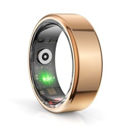 Smart RING złoty, pomiar ciśnienia, tętno, monitorowanie snu, 10