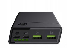 Power Bank Green Cell GC PowerPlay20 20000mAh z szybkim ładowaniem 2x USB Ultra Charge oraz 2x USB-C Power Delivery 18W GREEN CE GREEN CELL