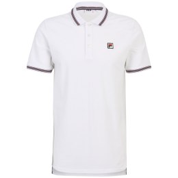 Koszulka męska polo Fila Lubbeek biała FAM0898 10001