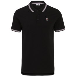 Koszulka męska polo Fila Lubbeek czarna FAM0898 80010