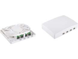 Gniazdo naścienne FTTH 4C (4 x SC simplex) bez adapterów ALANTEC ALANTEC