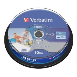 Verbatim BD-R SL, Hard Coat protective layer, 25GB, Pack Spindle, 43804, 6x, 10-pack, do archiwizacji danych Verbatim