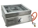 Grill gazowy, blat, piec do pizzy + płyta grillowa 50 x 19cm Cattara