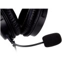 Surefire Harrier 360, słuchawki z odłączanym mikrofonem, przewodowaczarna, 7.1 surround sound (Virtual), USB