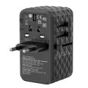 Verbatim, Uniwersalny adapter podróżny World-to-World UTA-06 2x USB-C PD, QC 4+, 2x USB-A QC 3.0, czarny, 100 W Verbatim