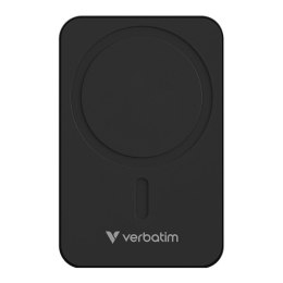 Verbatim, powerbank z ładowaniem bezprzewodowym, 5V, ładowanie telefonu, 32223, 20000mAh, Mocowanie magnetyczne, Czarny Verbatim