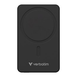 Verbatim, powerbank z ładowaniem bezprzewodowym, 5V, ładowanie telefonu, 32227, 10000mAh, Mocowanie magnetyczne, Czarny Verbatim