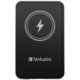 Verbatim, powerbank z ładowaniem bezprzewodowym, 5V, ładowanie telefonu, 32240, 5 000mAh, Mocowanie magnetyczne, czarna Verbatim