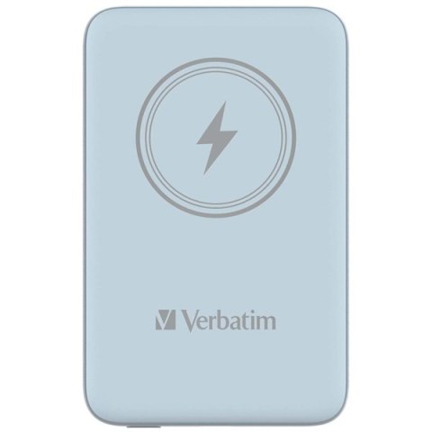 Verbatim, powerbank z ładowaniem bezprzewodowym, 5V, ładowanie telefonu, 32247, 10 000mAh, Mocowanie magnetyczne, niebieska Verbatim Verbatim, powerbank z ładowaniem bezprzewodowym, 5V, ładowanie telefonu, 32247, 10 000mAh, Mocowanie magnetyczne, niebieska Verbatim