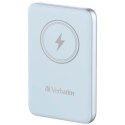 Verbatim, powerbank z ładowaniem bezprzewodowym, 5V, ładowanie telefonu, 32247, 10 000mAh, Mocowanie magnetyczne, niebieska Verbatim