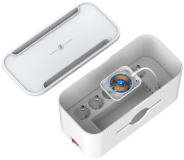 LISTWA ANTYPRZEPIĘCIOWA Z ZABEZPIECZENIEM Energizer 5x SCHUKO 2x USB-A 1x USB-C 2500W 10A KABEL 2M MAGNETIC ENERGIZER