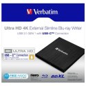 Verbatim Zewnętrzna nagrywarka Blu-Ray, 43888, USB 3.1 Gen1 (3.0), USB C Verbatim