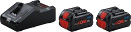 ZESTAW STARTOWY PROCORE 18V 2*8.0AH + ŁADOWARKA BOSCH