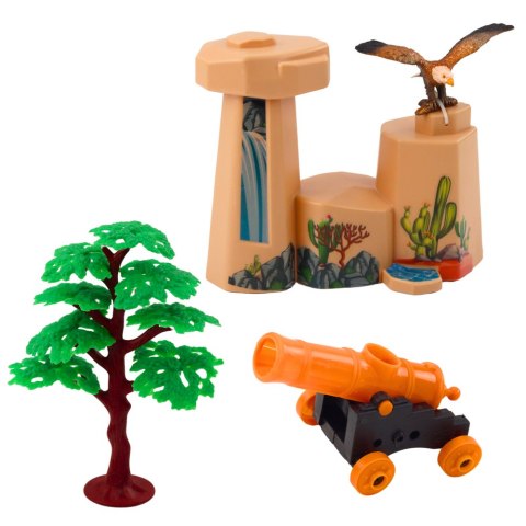Zestaw Kowbojski Figurki Dziki Zachód Kowboj Łódź Armata LEAN Toys Zestaw Kowbojski Figurki Dziki Zachód Kowboj Łódź Armata LEAN Toys