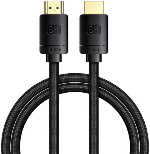 Kabel HDMI Baseus High Definition Series 8K 2m - czarny BASEUS Kabel HDMI Baseus High Definition Series 8K 2m - czarny BASEUS