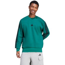 Bluza męska adidas Essentials 3-Stripes Fleece zielona JE6306 Adidas