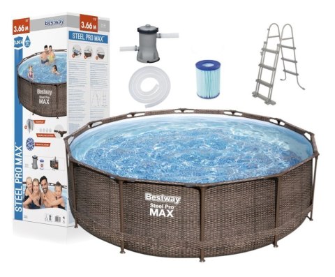 Basen Ogrodowy Stelażowy 366 x 100 cm Bestway 56709 Bestway Basen Ogrodowy Stelażowy 366 x 100 cm Bestway 56709 Bestway