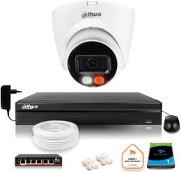 Zestaw monitoringu IP DAHUA 4Mpx 2K kamera IPC-HDW1439V-A-IL z dyskiem 1TB DAHUA