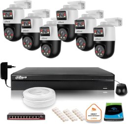 Zestaw monitoringu IP Dahua 6 kamer obrotowych 2MP+2MP z dyskiem 1TB DAHUA