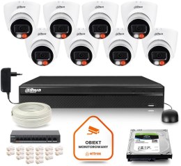 Zestaw monitoringu IP DAHUA 8 kamer IPC-HDW1439V-A-IL 4Mpx DAHUA