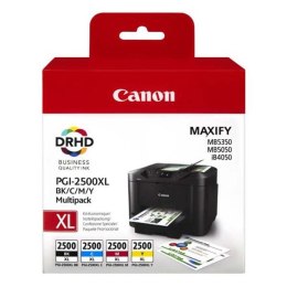 Canon oryginalny ink / tusz PGI-2500XL Bk/C/M/Y multipack  black/color  9254B004  Canon MAXIFY iB4050  MB5050  MB5350