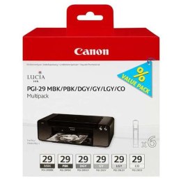 Canon oryginalny ink / tusz PGI-29 MBK/PBK/DGY/GY/LGY/CO Multi pack, black/color, 4868B018, Canon Pixma Pro 1