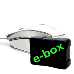 E-Blue Mysz MOOD 2400DPI optyczna 3kl. 1 scroll przewodowa USB srebrna 7 kolorów poświetlenia
