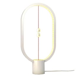 Lampka nocna Heng Balance Ellipse biała 5V/1A ciepła biel USB z włącznikiem w powietrzu Allocacoc