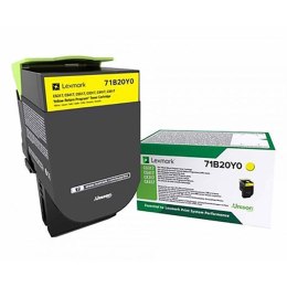 Lexmark 71B20Y0, yellow, 2300s, CS417dn/CS317dn/ CX517dn/CX417de/CS517de/CX317dn