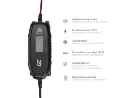 Ładowarka Green Cell, prostownik do Akumulatorów 6V / 12V (4A) z funkcją inteligentnej diagnostyki