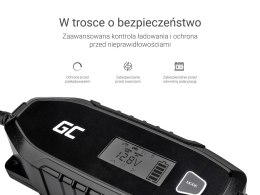 Ładowarka Green Cell, prostownik do Akumulatorów 6V / 12V (4A) z funkcją inteligentnej diagnostyki