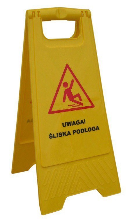 STOJAK OSTRZEGAWCZY ''UWAGA ŚLISKA PODŁOGA'' UN STOJAK OSTRZEGAWCZY ''UWAGA ŚLISKA PODŁOGA'' UN