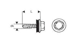 WKRĘT SAMOWIERTNY 4.8*35MM RAL 8003 ETANCO