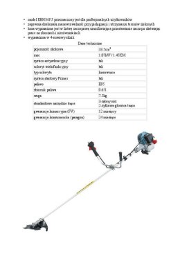 KOSA SPALINOWA 1.07KW 4-SUWOWA MAKITA