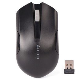 A4tech Mysz G3-200NS, 1000DPI, 2.4 GHz, optyczna, 3kl., 1 scroll, bezprzewodowa, czarna, 1 szt AA, klasyczna, V-Track