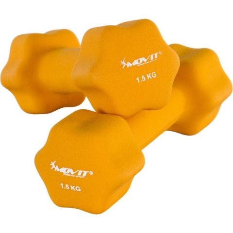 Zestaw 2 x Hantle neoprenowe MOVIT 1,5 kg MOVIT Zestaw 2 x Hantle neoprenowe MOVIT 1,5 kg MOVIT