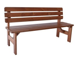 Drewniana ławka ogrodowa Viking - 180 cm, lakierowana Rojaplast